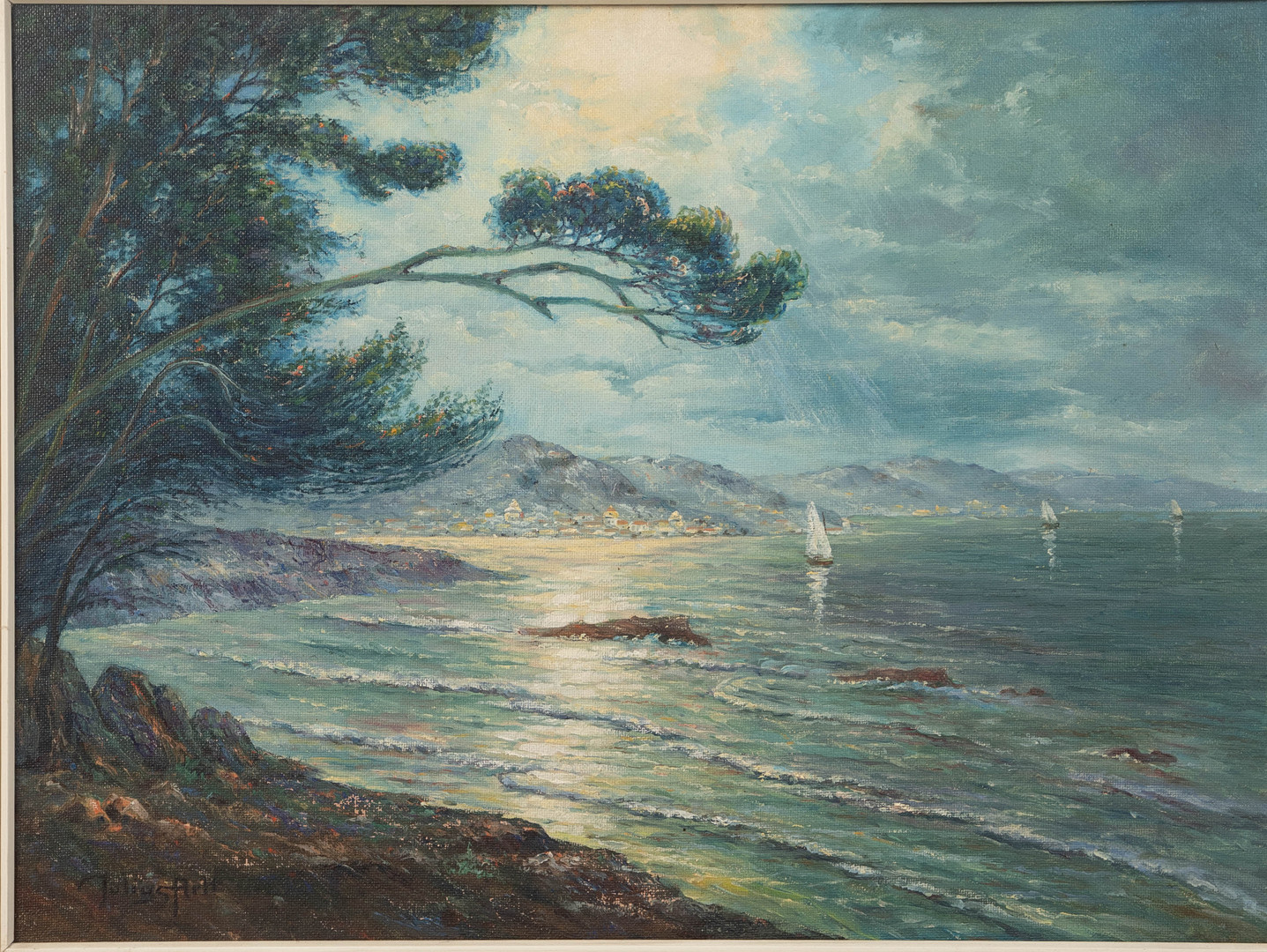 JULIUS ARLT. Küstenlandschaft.
