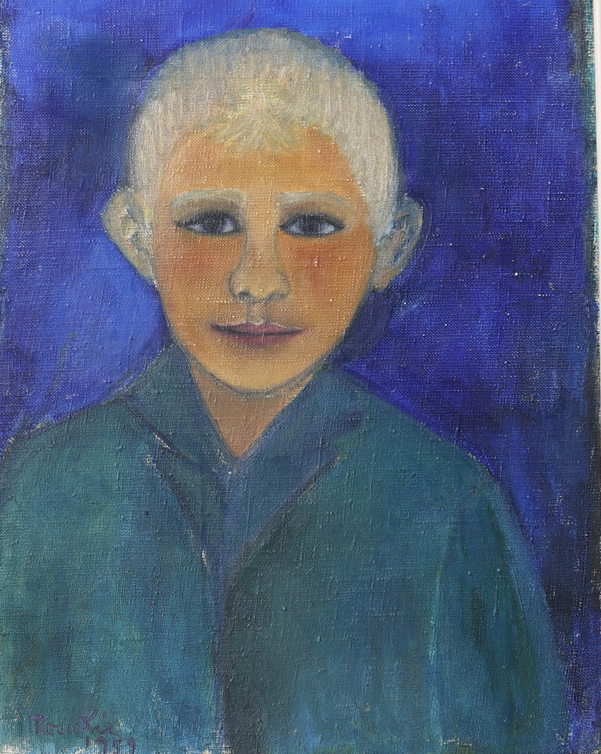 ROSALIE SANDBERG JOHANSON. Olja på duk. Porträtt, signerad samt daterad 1959.