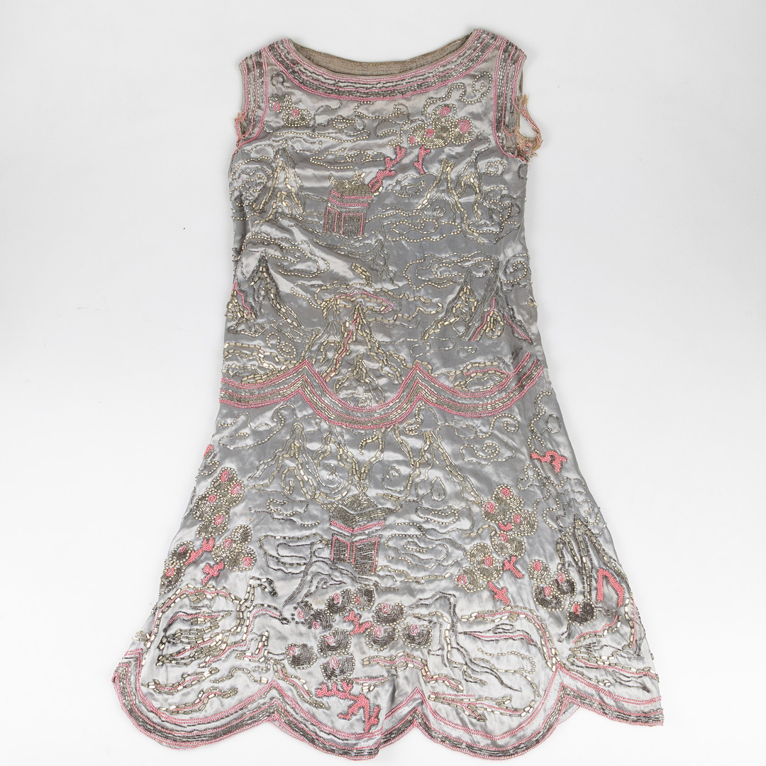 FLAPPER DRESS, Art Deco, omkring 1920.