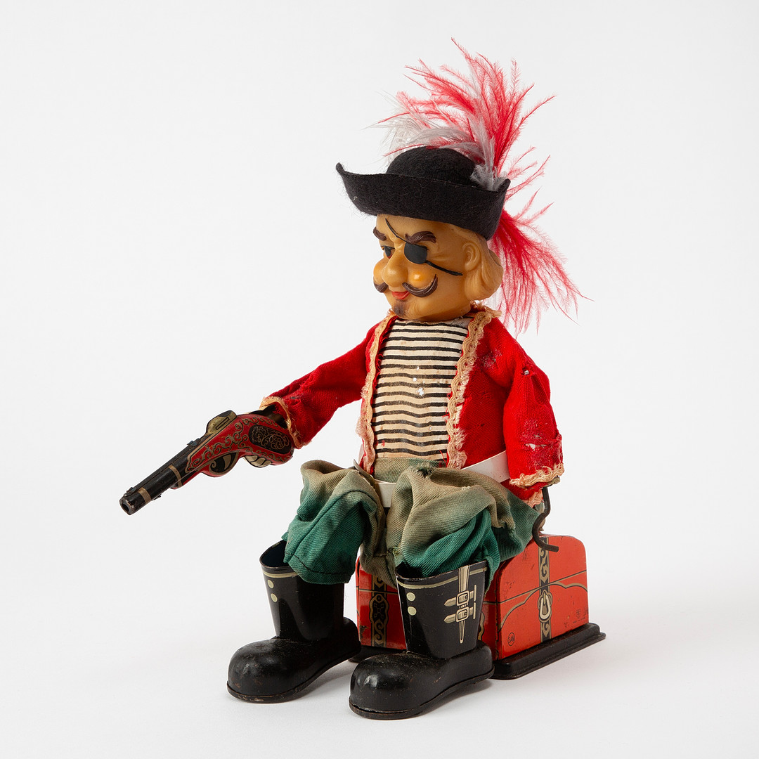 MARUSAN. "Captain Hook", litograferad plåt, Japan, 1900-talets mitt.