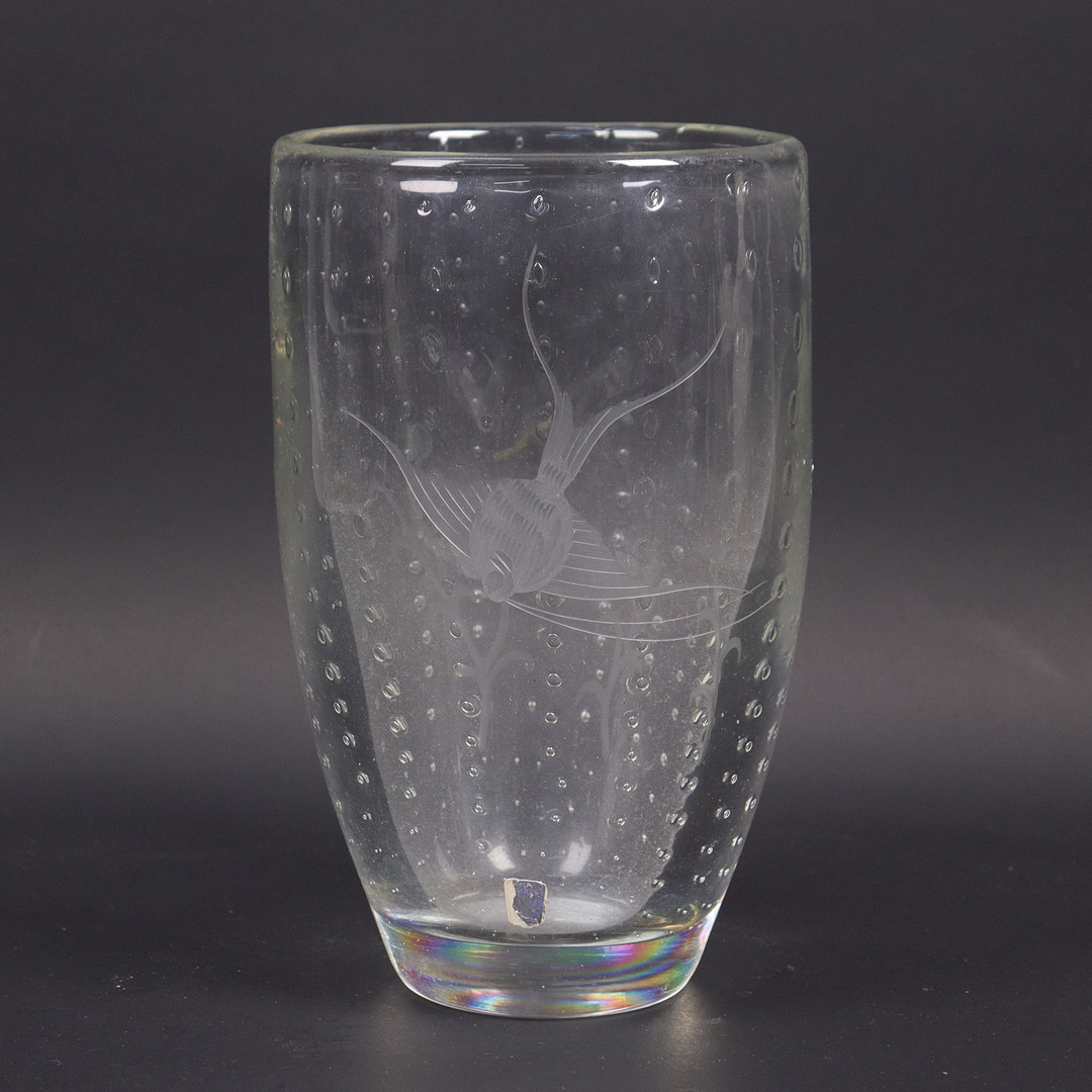 GUNNAR GRÜNO HÅKANSSON. vas i glas, Johanssfors.