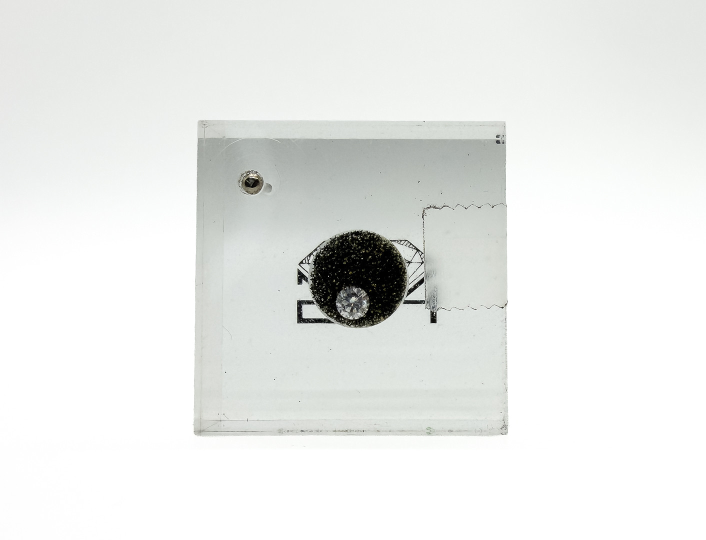 DIAMANT, ca 0,5 ct, inköpt Holland, 1970-tal.