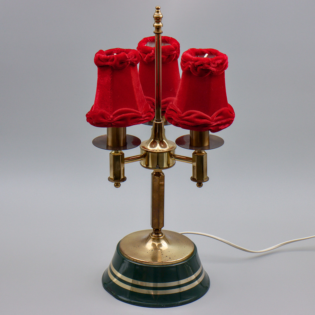 TREGRENAD BORDSLAMPA "BOUILOTTE", ÖIA, ÖRSJÖ BELYSNING, 1900-TALETS ANDRA HÄLFT.