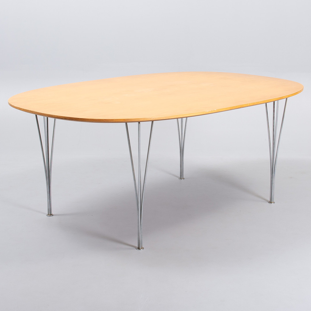 BRUNO MATHSSON. & PIET HEIN spisebord, 'Superellipse', for Fritz Hansen.