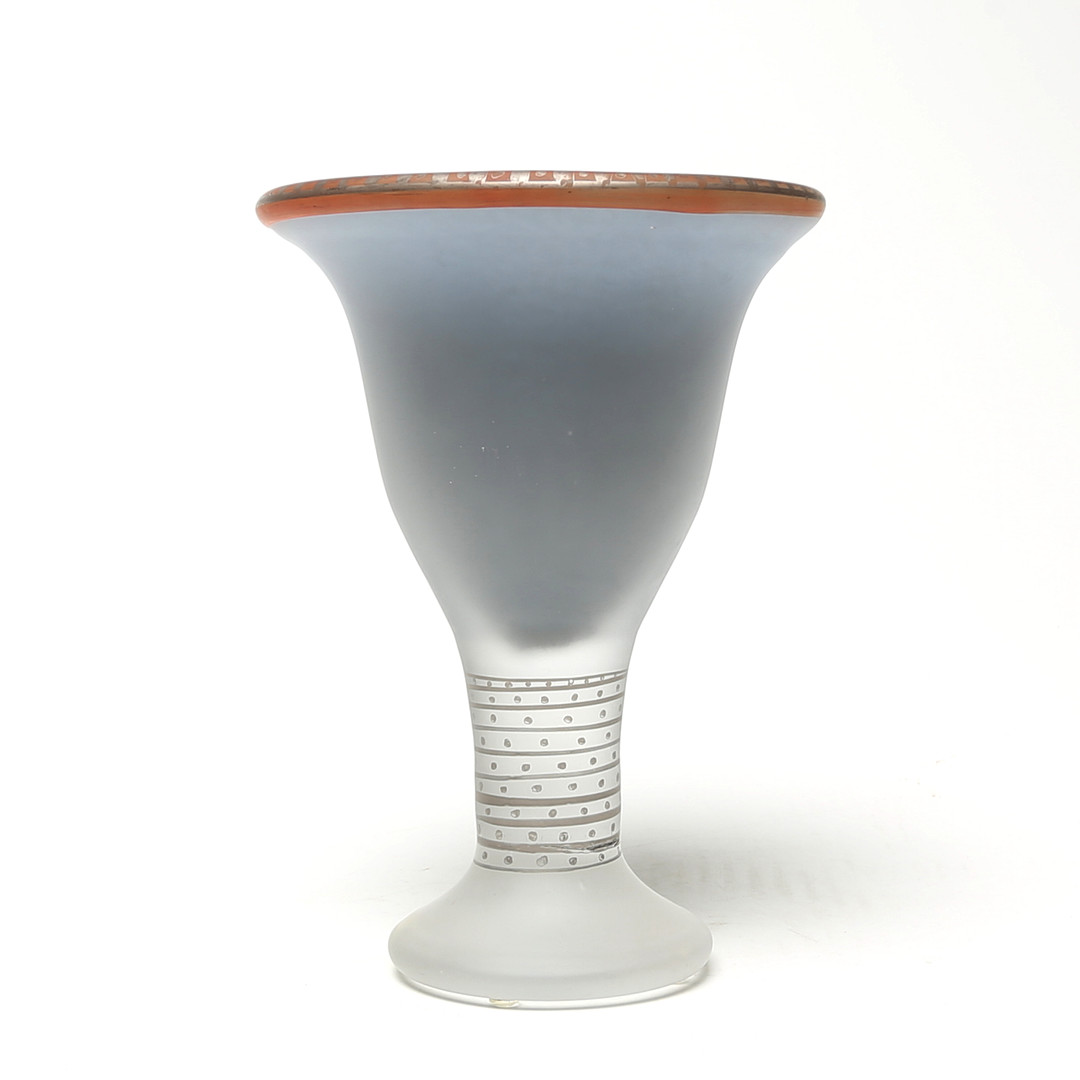 MONICA BACKSTRÖM. VAS, glas, Kosta Boda, Unique, signerad.