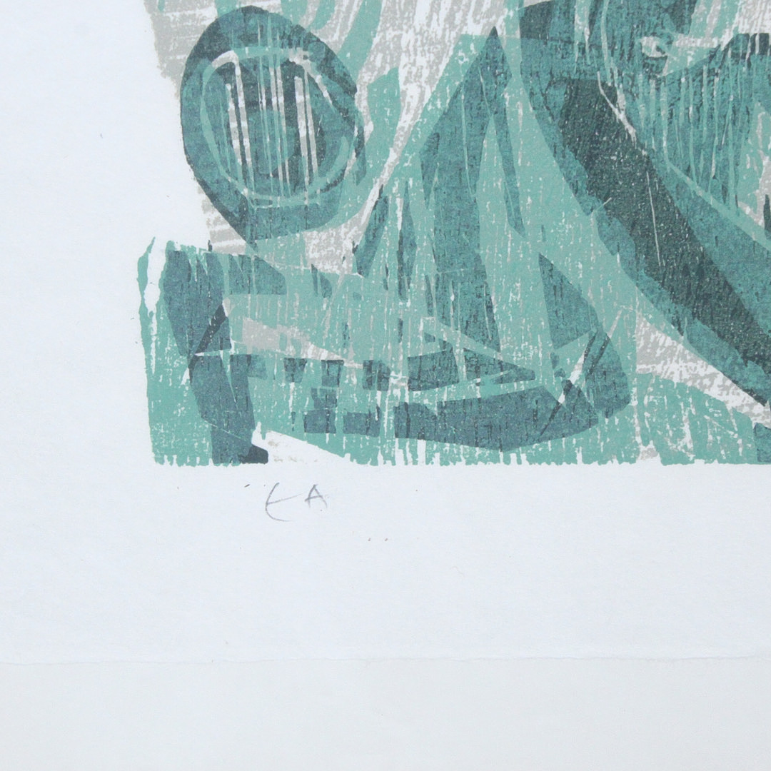 ANDREAS FELGER (1935). Farbholzschnitt 'Knospender Baum', signiert, EA, (1979).