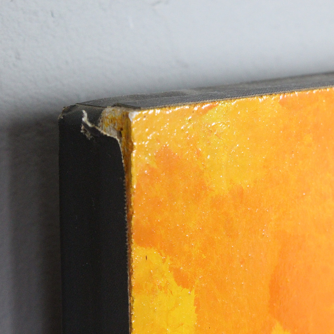 Unbekannter Künstler, 'Eclosion', Acryl auf Holz, signiert.