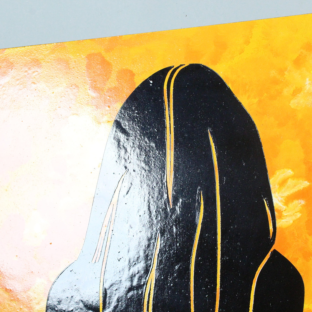 Unbekannter Künstler, 'Eclosion', Acryl auf Holz, signiert.