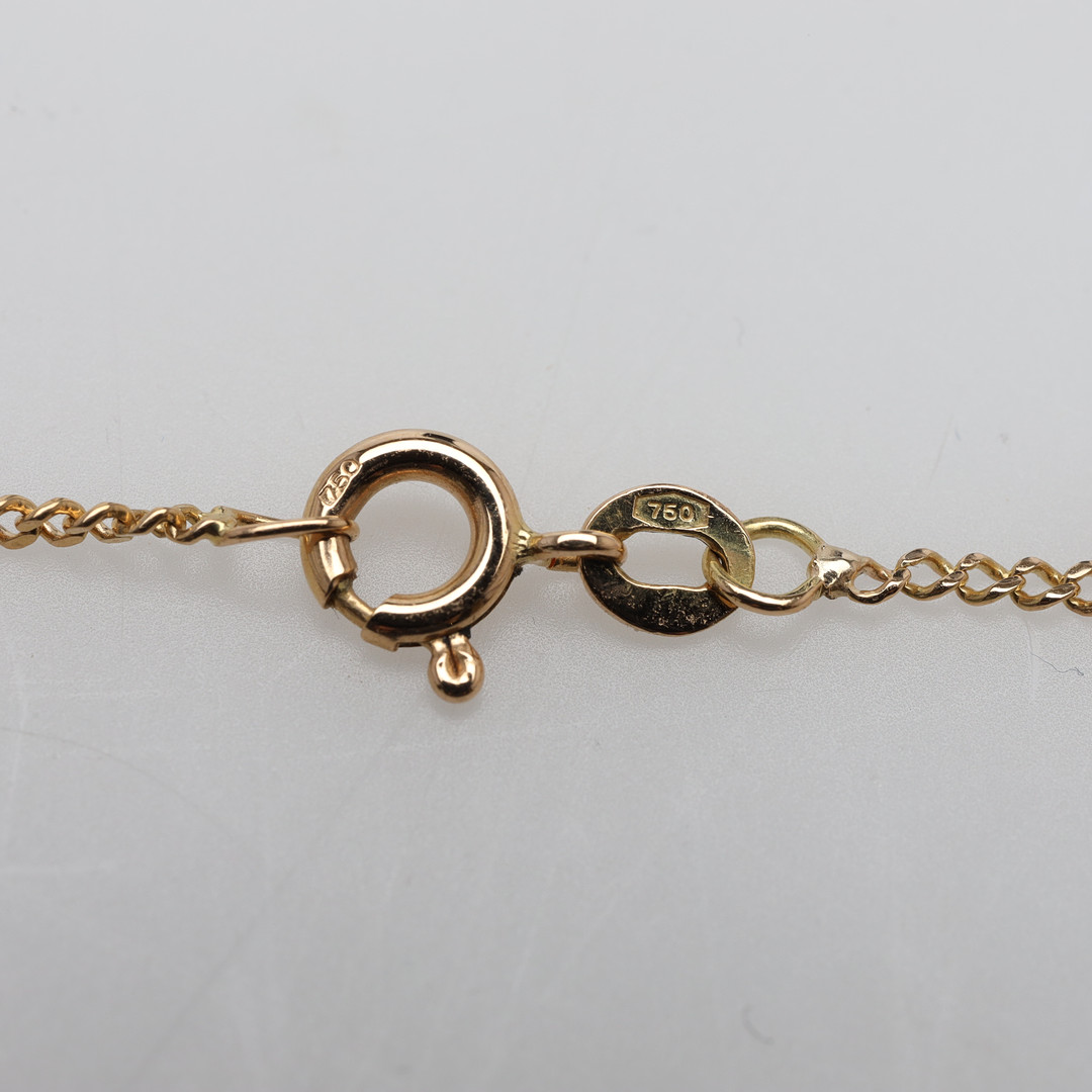 KEDJA, pansar, 18K guld, vikt ca 4 gram.