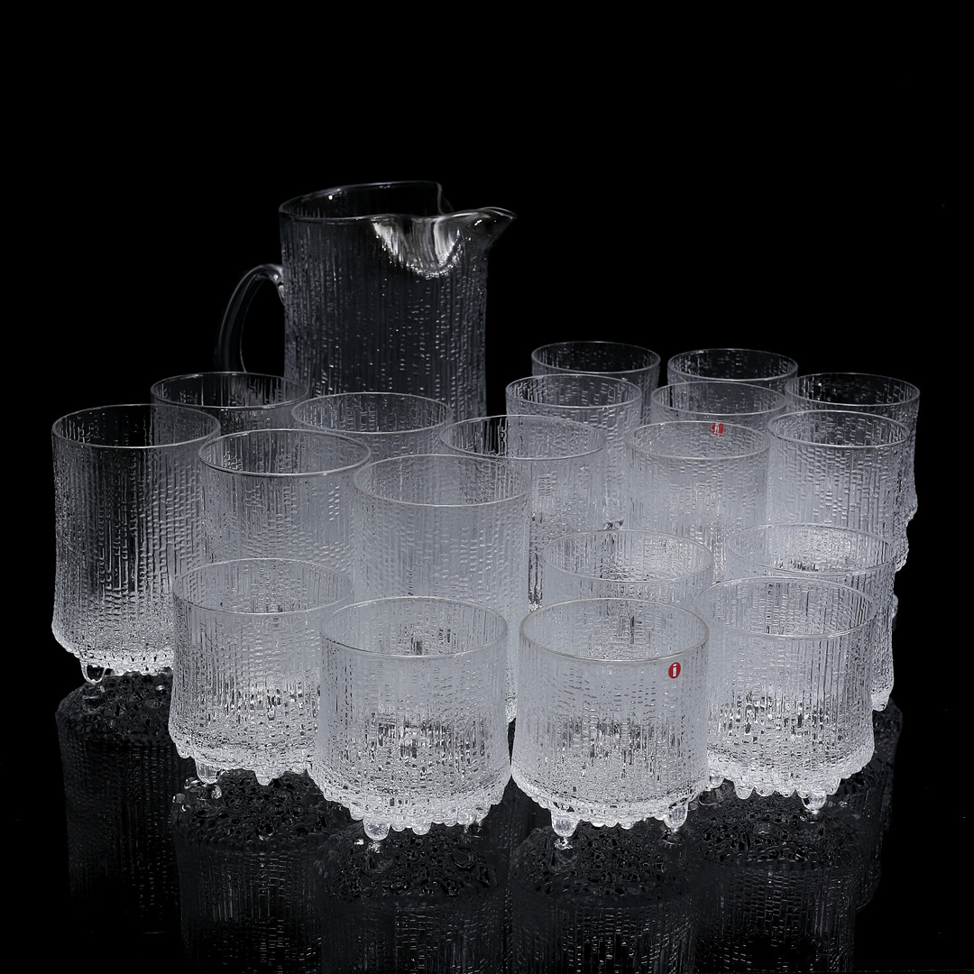 TAPIO WIRKKALA. Glasservis, 15 delar, Ultima Thule, Iittala, Finland.
