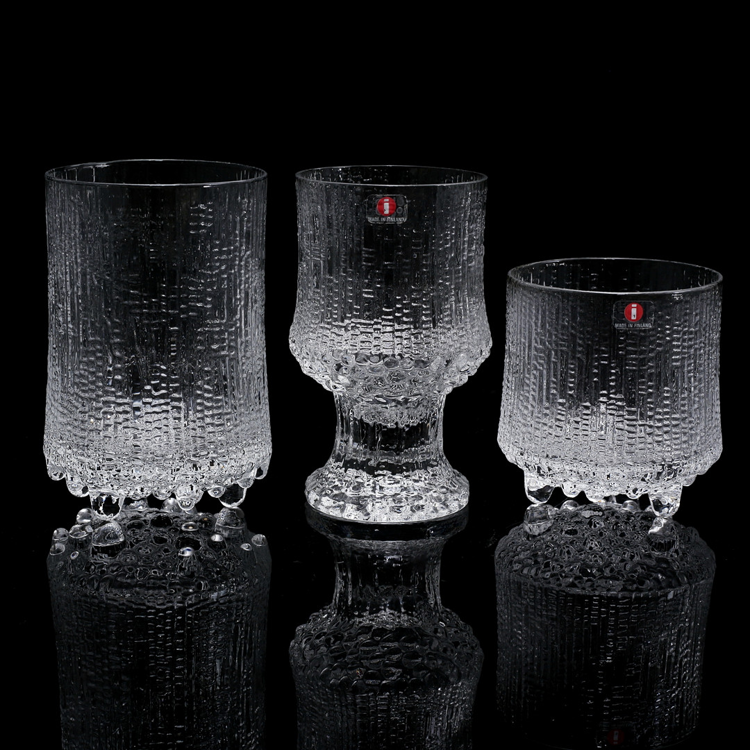 TAPIO WIRKKALA. Glasservis, 15 delar, Ultima Thule, Iittala, Finland.
