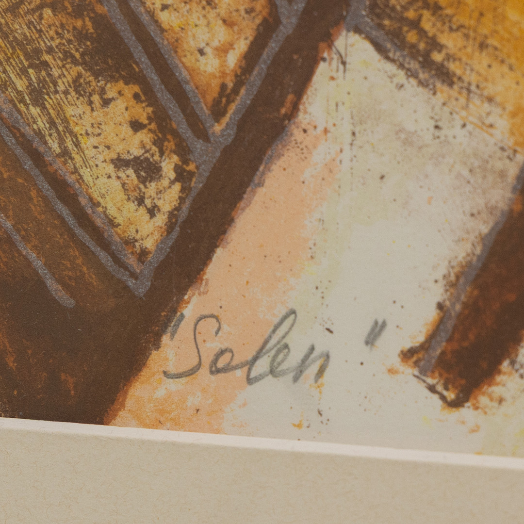 NATALIA JOHANSSON. "Solen", litografi nr 102/250, signerad.
