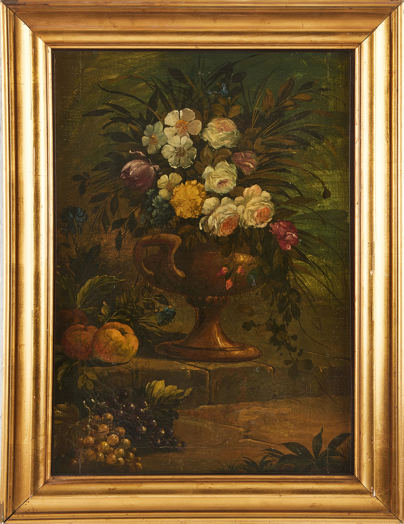 OIDENTIFIERAD KONSTNÄR (1800-TAL). Stilleben, olja på duk.