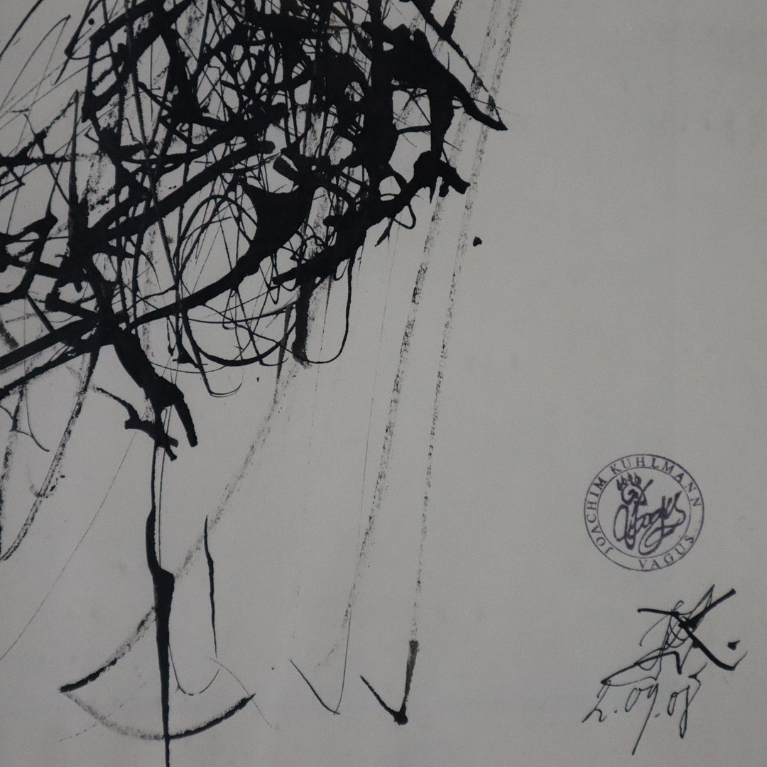 KUHLMANN, JOACHIM. - Figurenlandschaft, 2008, Feder/Tusche auf Papier.
