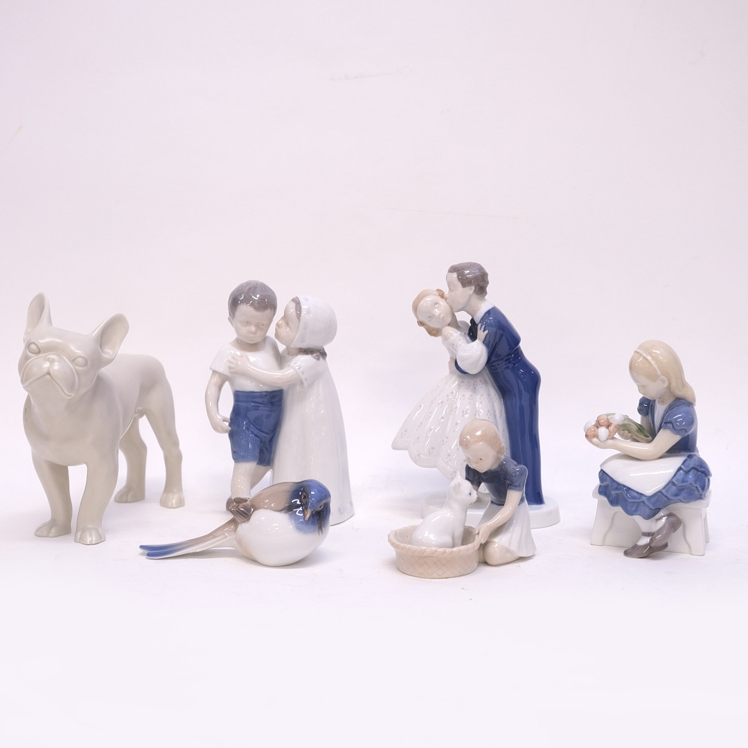 BING & GRÖNDAHL 6 FIGURINER.