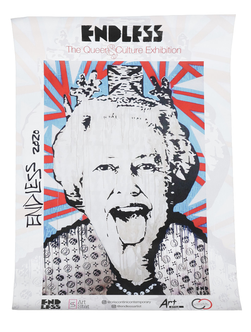 ENDLESS (CONTEMPORARY). THE QUEEN & CULTURE EXHIBITION POSTER.