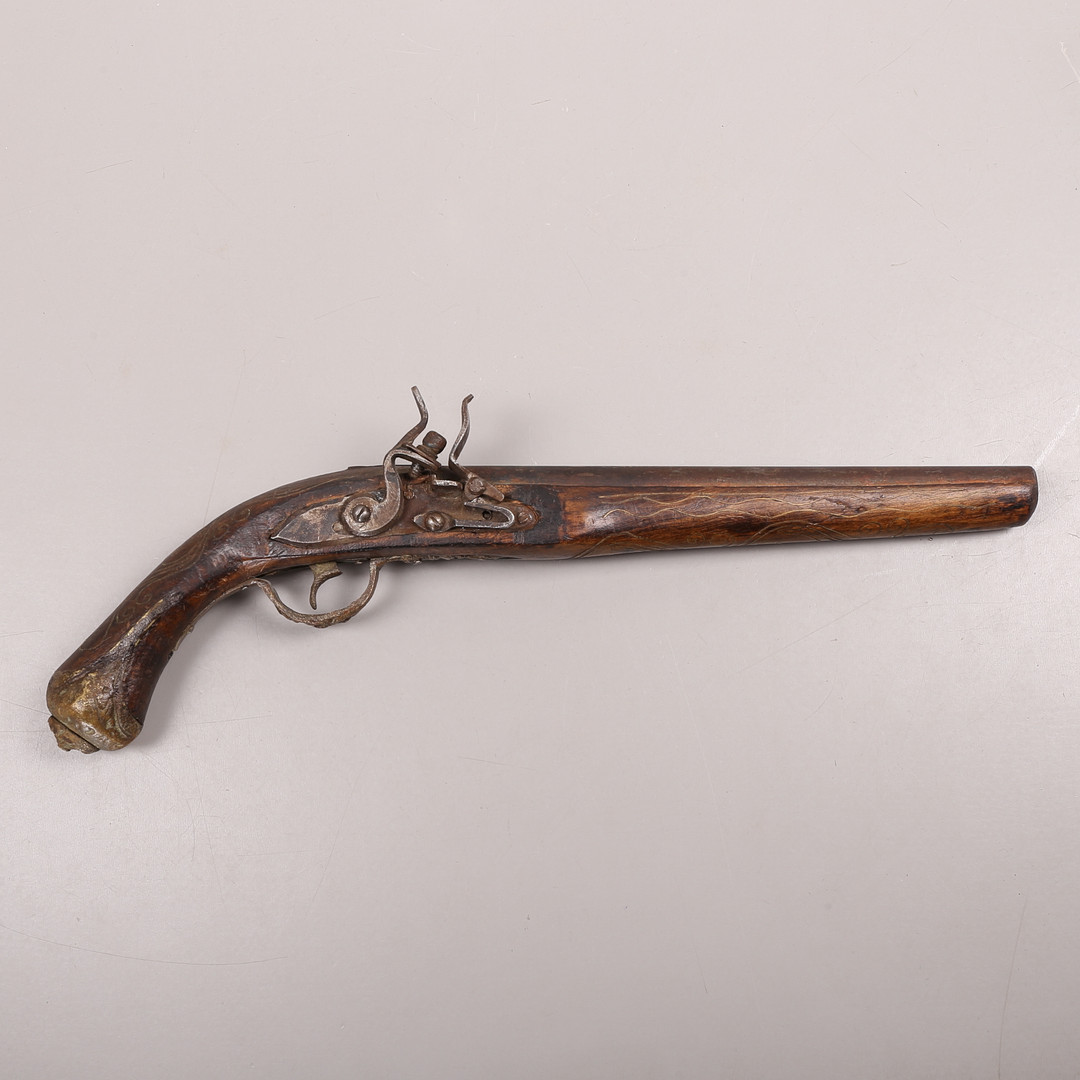 FLINTLÅSPISTOL, orientalisk, replika, 1900-tal.