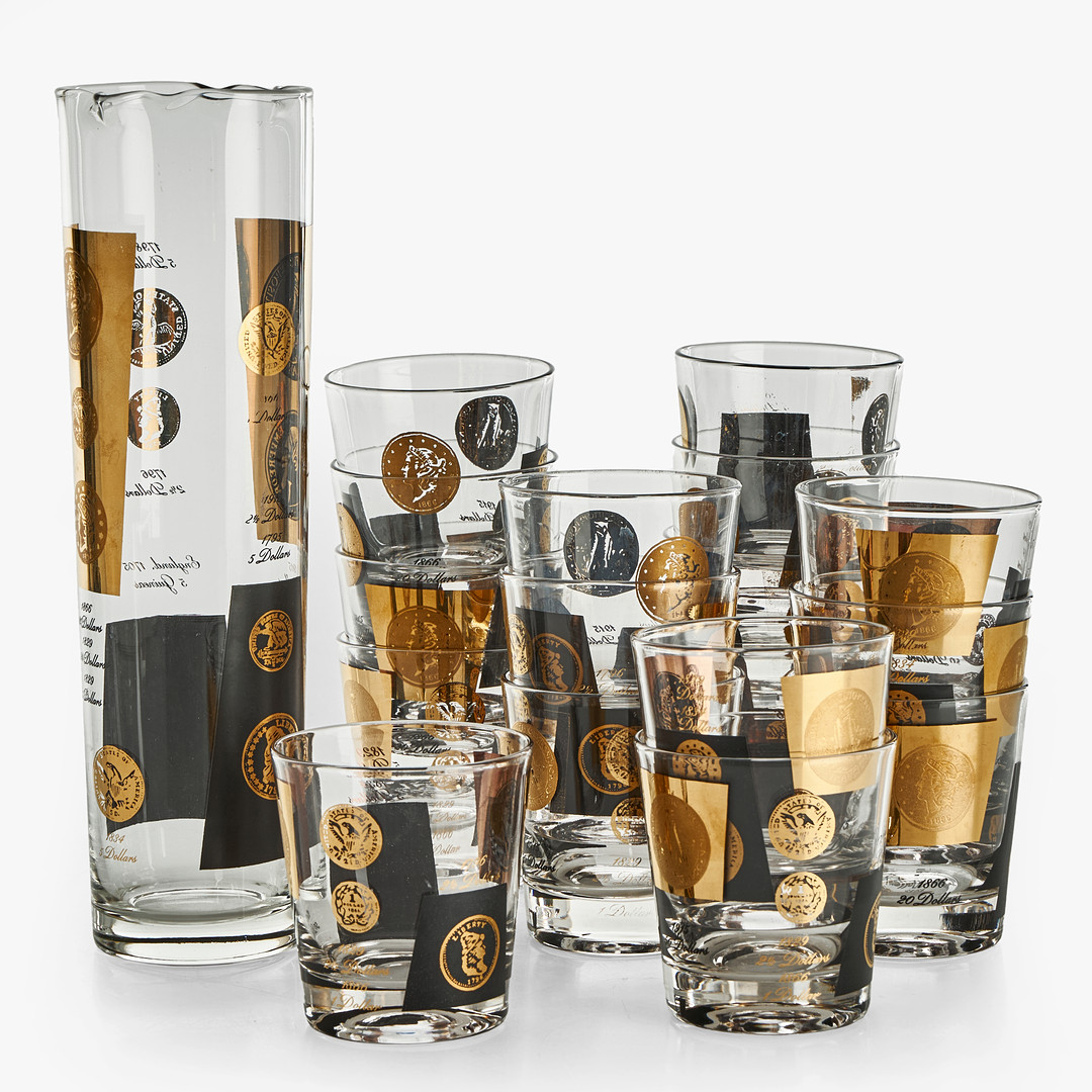 DRINKSET, glas med karaff, 18 delar, Cera, 1900-talets mitt.