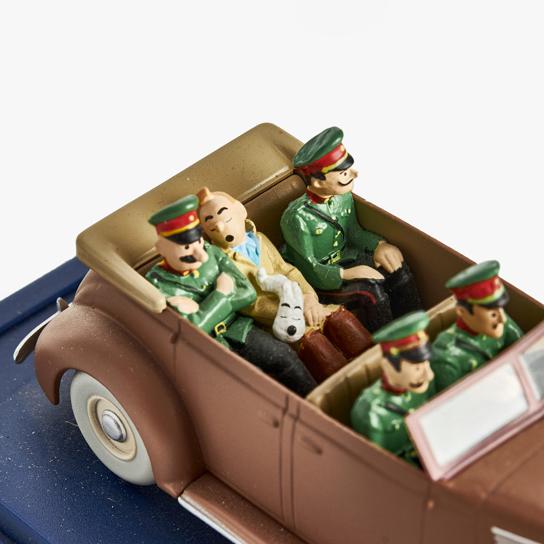 TINTIN. Samlarfigurer, 7 st, Hergé / Moulinsart, tidigt 2000-tal.