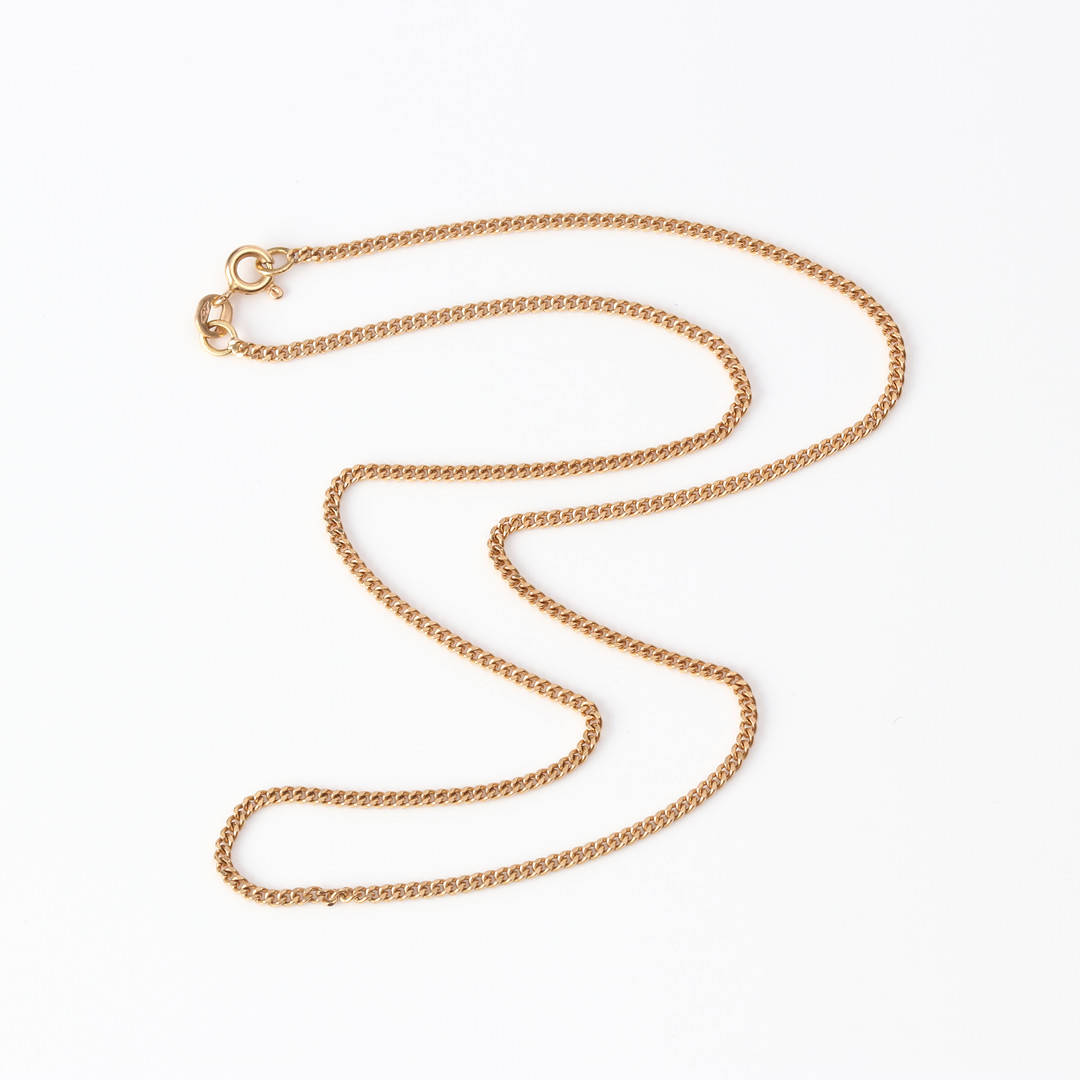 HALSBAND, PANSARLÄNK. 18k guld, Balestra, Italien, vikt ca 4,8 gram.