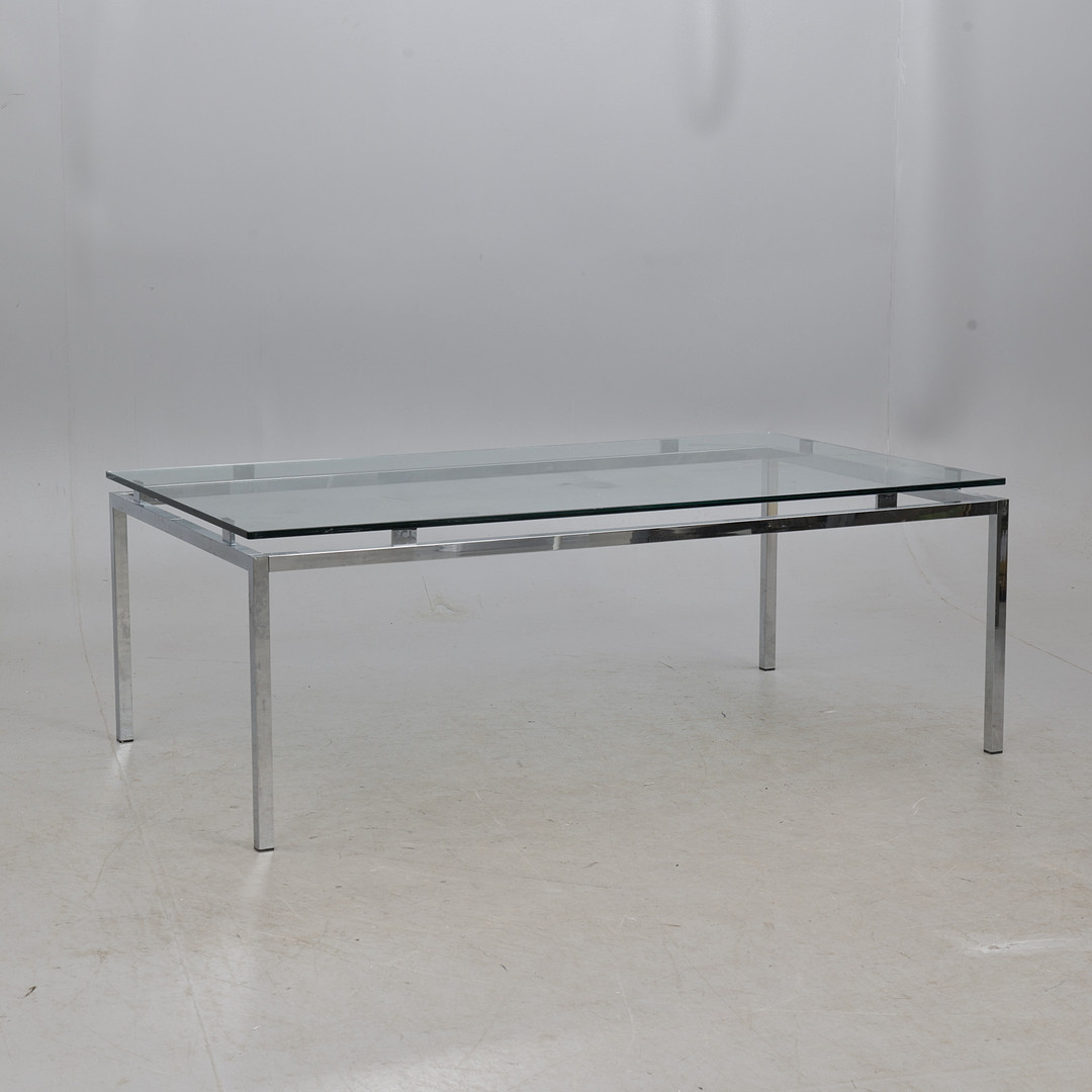 SOFFBORD, glas/metall, Nordiska kompaniet, 1900-tal.