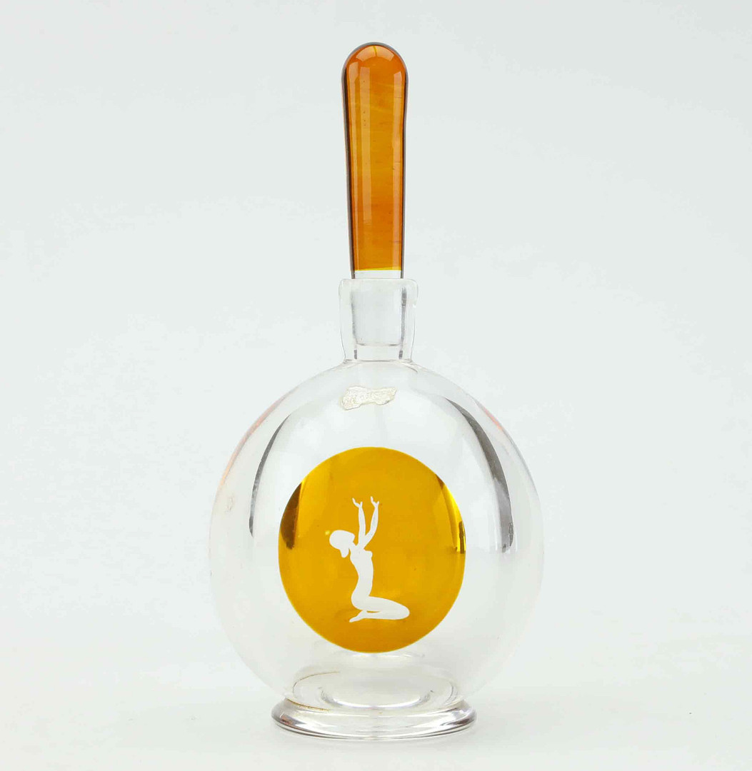 PARFYMFLAKONG, Swedish Grace, Johansfors glasbruk, 1930-tal.