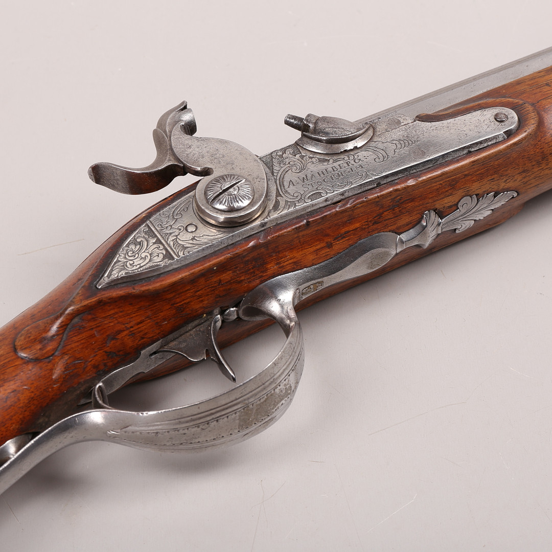 SLAGLÅSGEVÄR, Anders Wåhlberg, Stockholm, 1700-tal.