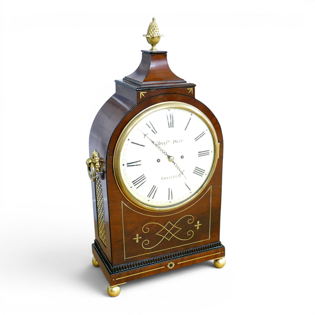 A BENJAMIN PARR GRANTHAM BRACKET CLOCK.