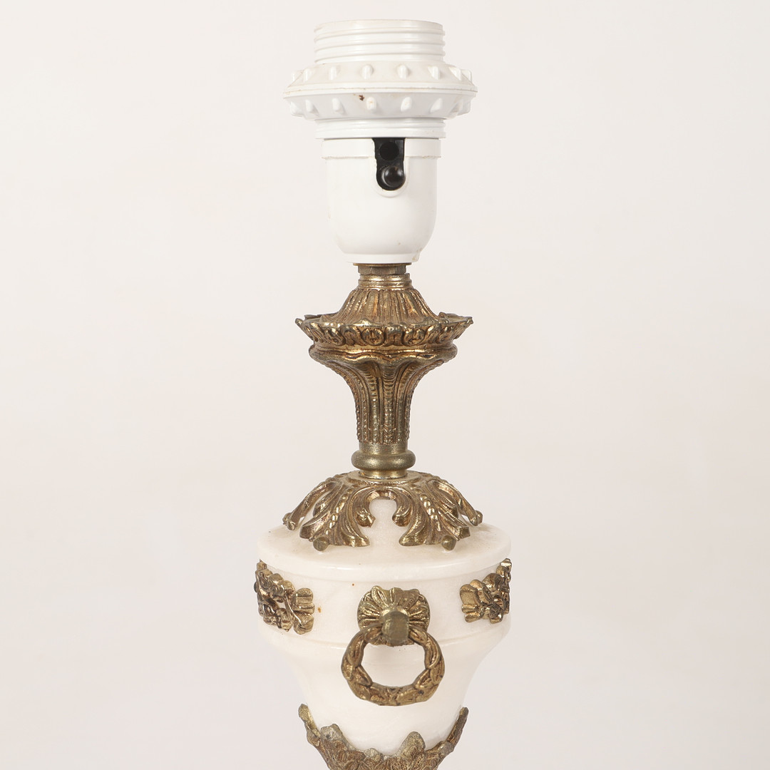BORDSLAMPA, förgylld metall / sten, Spanien, 1900- / 2000-tal.