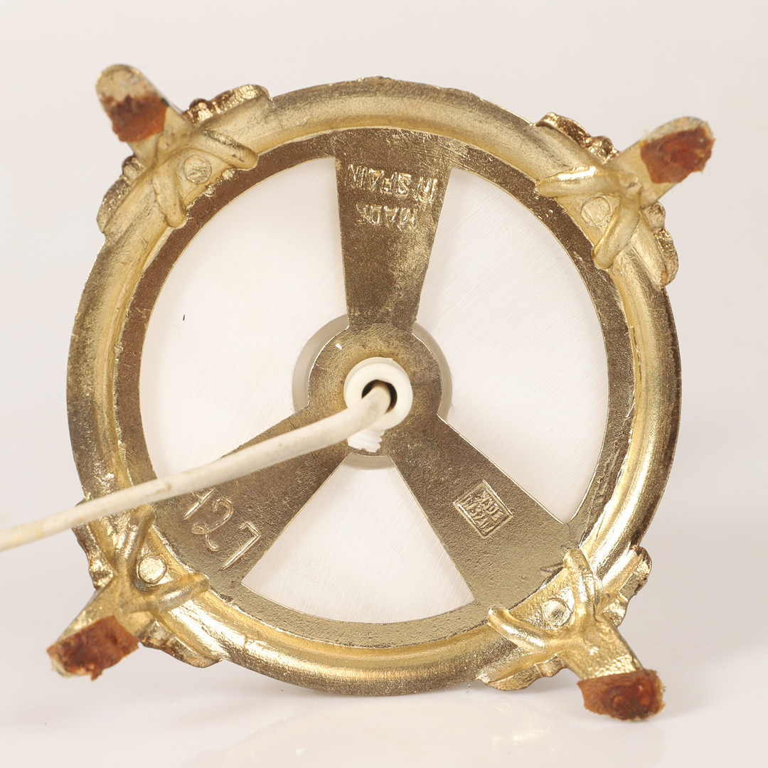 BORDSLAMPA, förgylld metall / sten, Spanien, 1900- / 2000-tal.