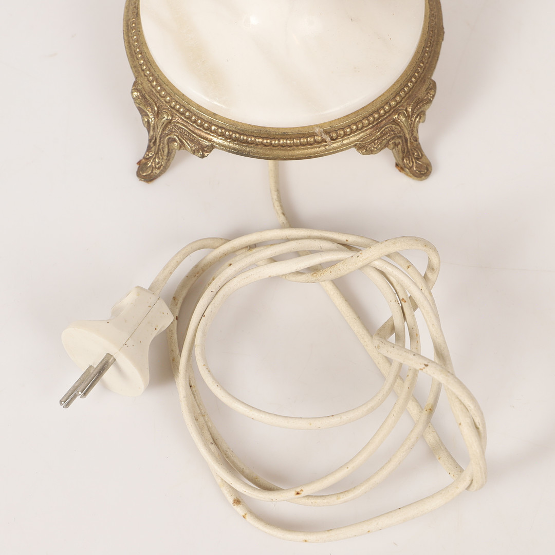 BORDSLAMPA, förgylld metall / sten, Spanien, 1900- / 2000-tal.
