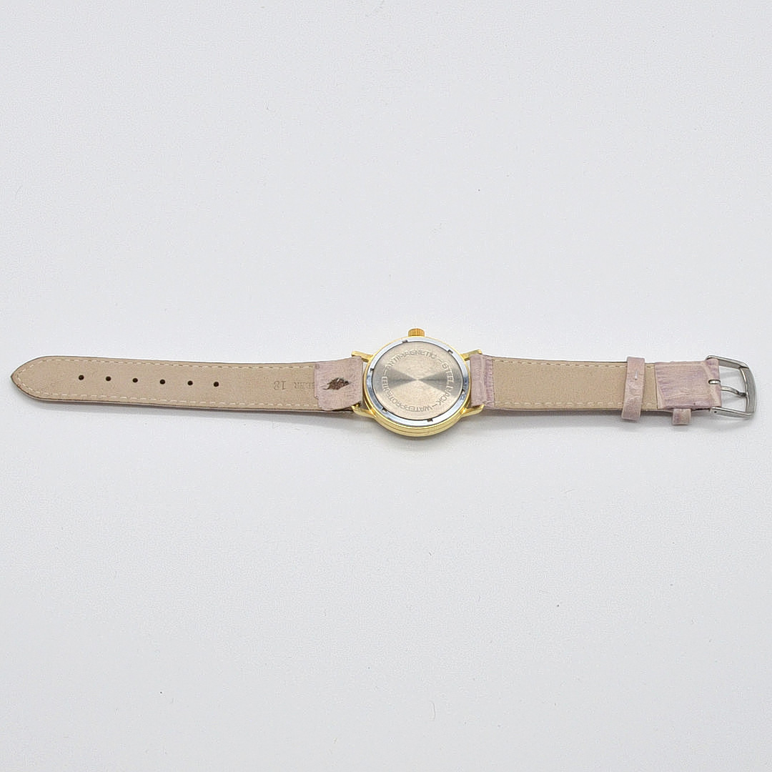 EGE ARMBANDUHR, 21 RUBIS INCABLOC, VERGOLDETES GEHÄUSE, LINIERTES ZIFFERBLATT, HANDAUFZUG, UM 1960ER JAHRE.