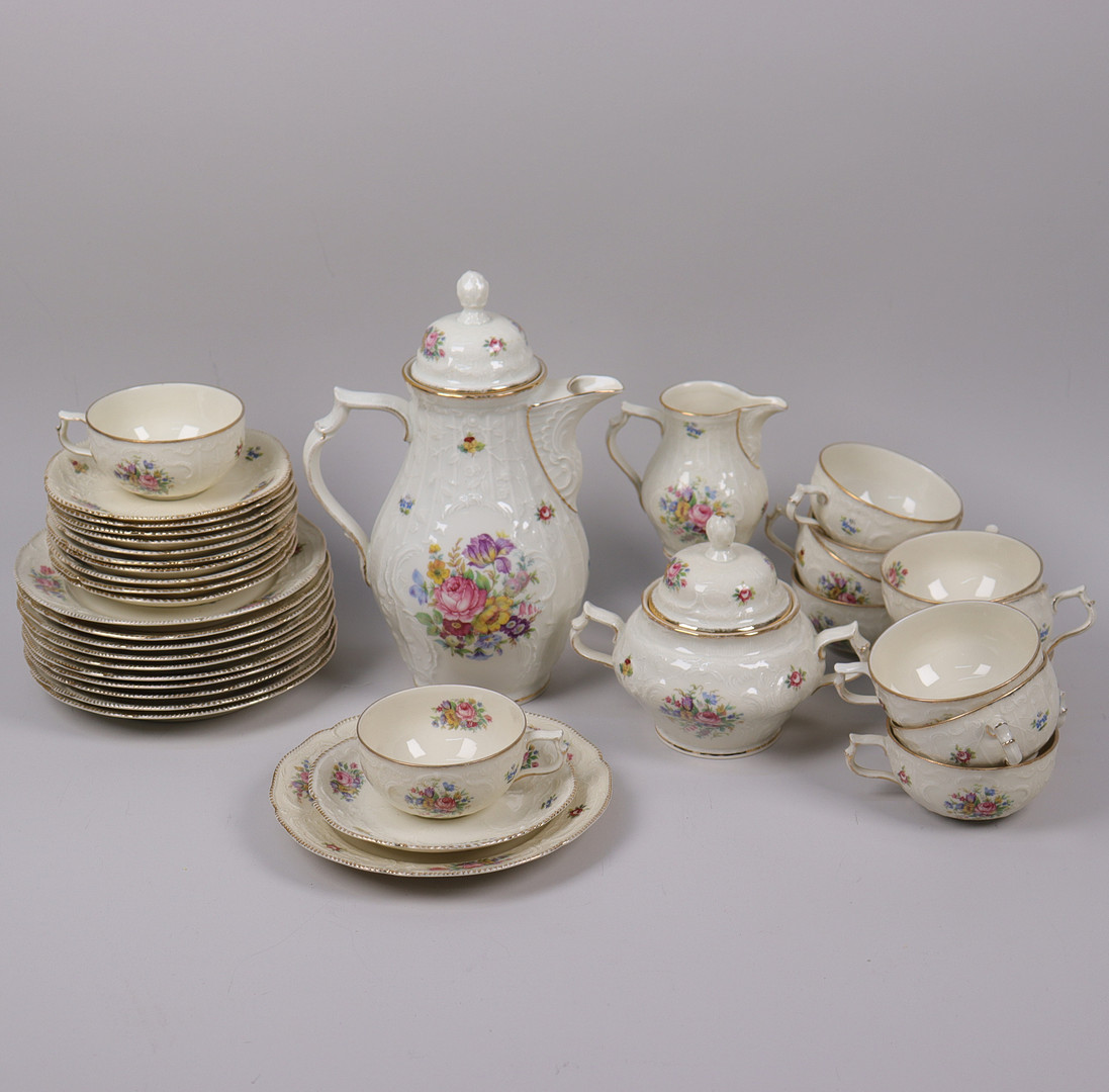 KAFFESERVIS, "Sanssouci", Rosenthal, 37 delar.