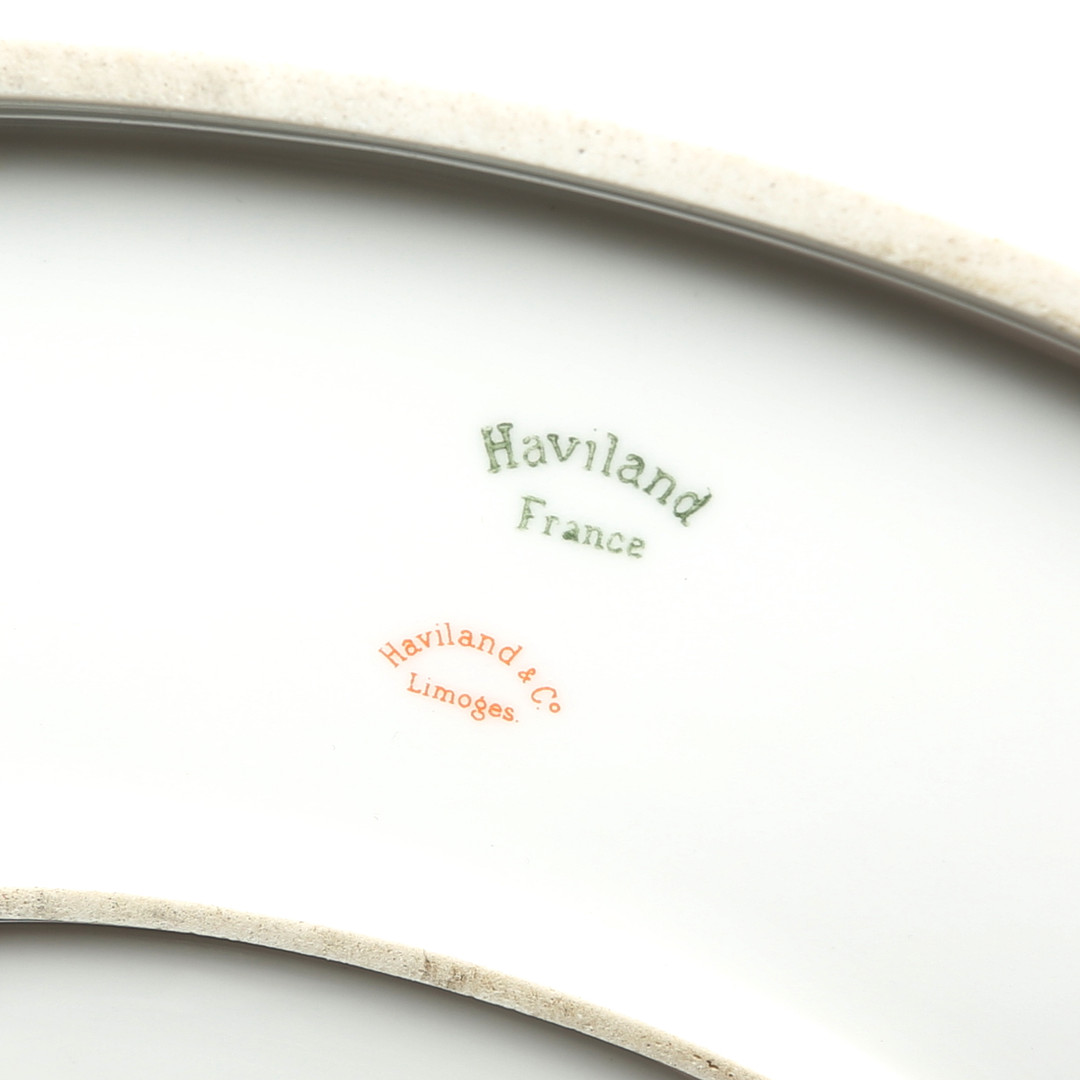 TERRIN med lock och fat, Limoges, Haviland.