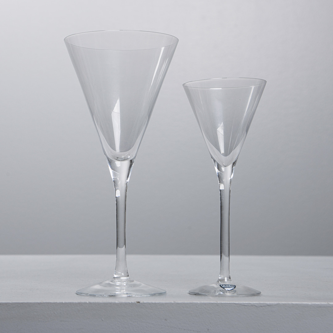 OLLE ALBERIUS. "Victoria", likörglas & vinglas, 6+5, Orrefors.