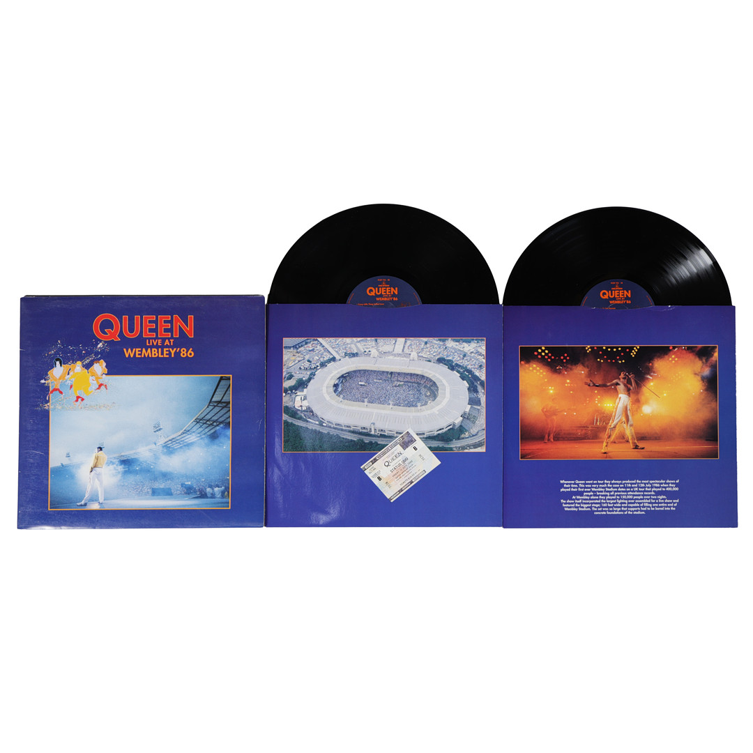QUEEN – LIVE AT WEMBLEY '86 DOUBLE LP.