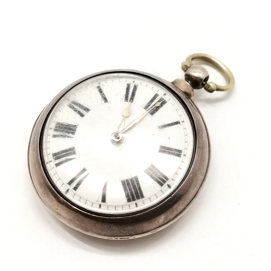 1845 SILVER EAMES PAIR CASED POCKET WATCH.