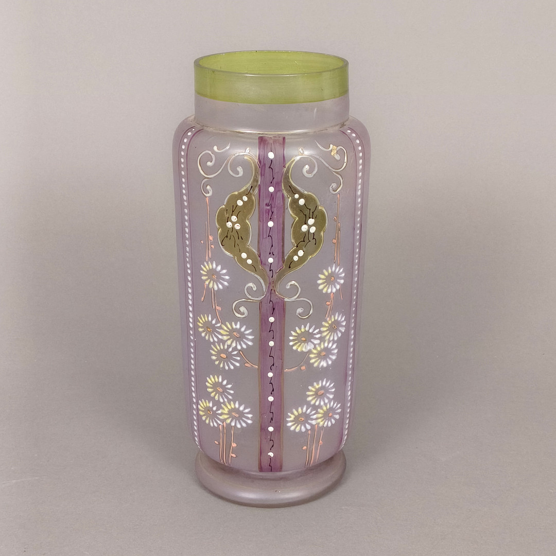 JUGENDSTIL-GLASVASE - um 1900/1910.