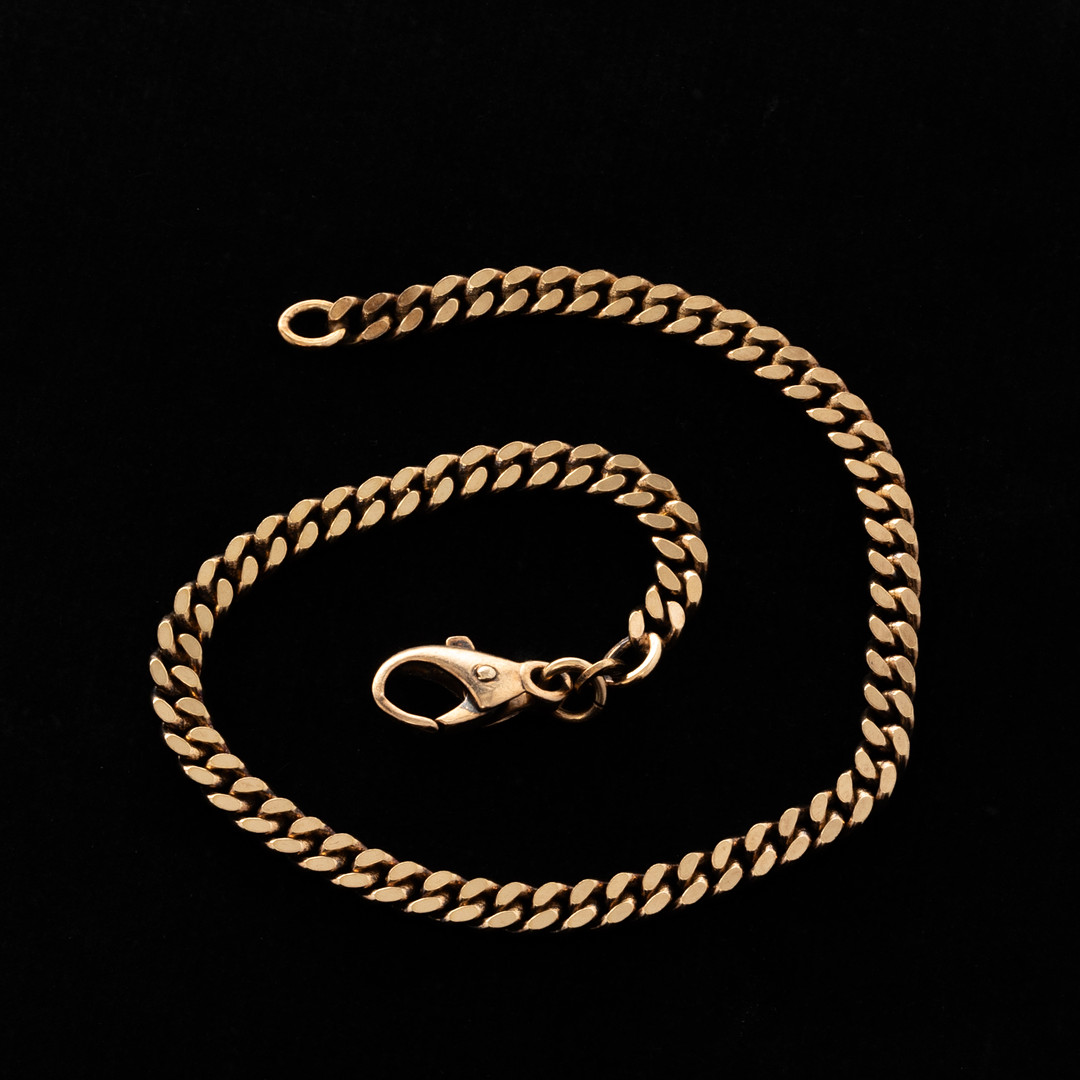 ARMBAND, Pansarlänk, Förgyllt sterlingsilver.