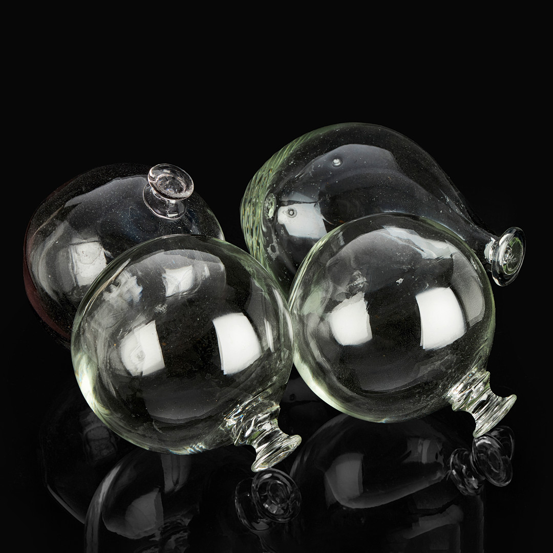 FLÖTEN, 1900-tal, 4 st, glas.