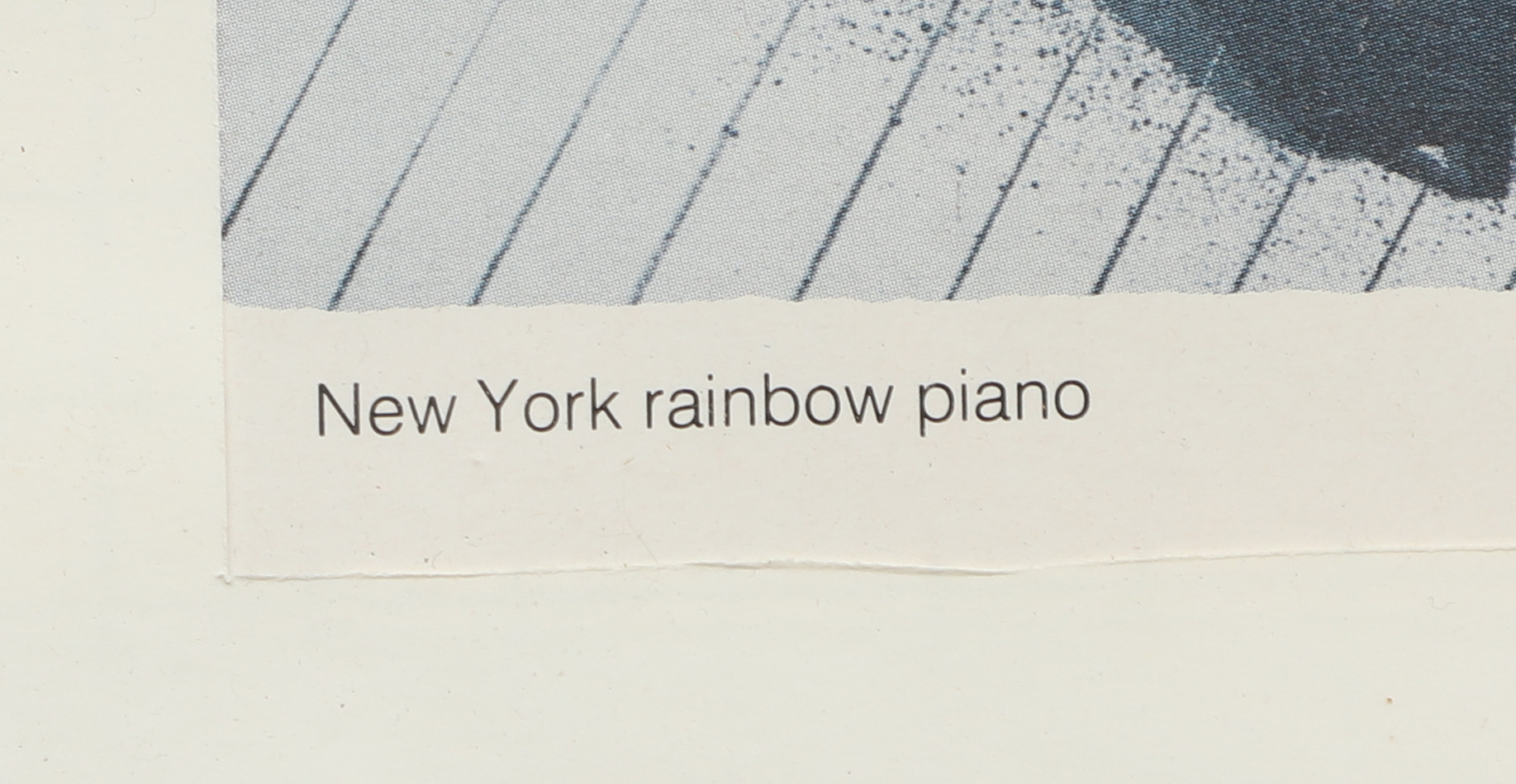 ARDY STRÜWER. Efter, Offsettryck, "New York rainbow piano", tryckt signatur, 1900-tal.