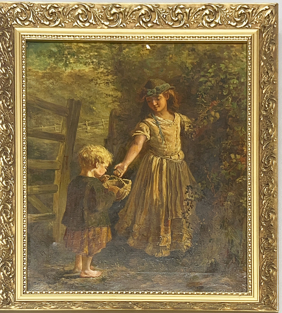 19THC OIL ON CANVAS.