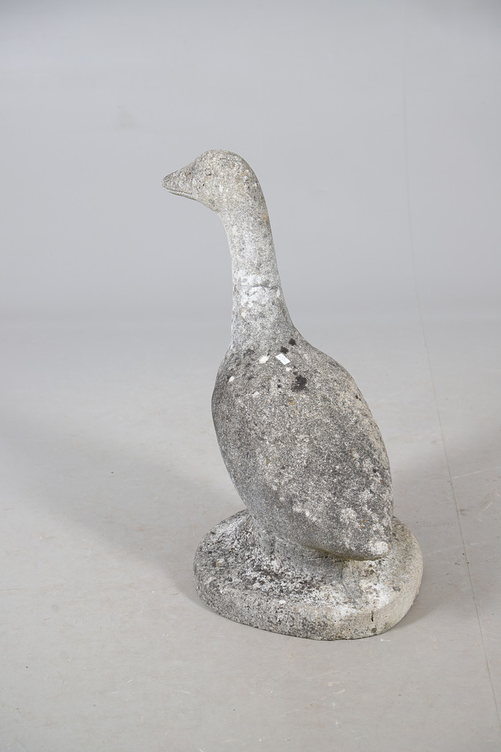 A MODERN CONCRETE MODEL OF A GOOSE.