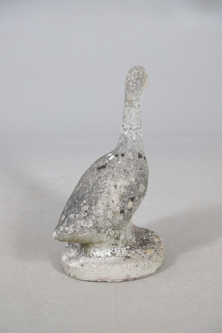 A MODERN CONCRETE MODEL OF A GOOSE.