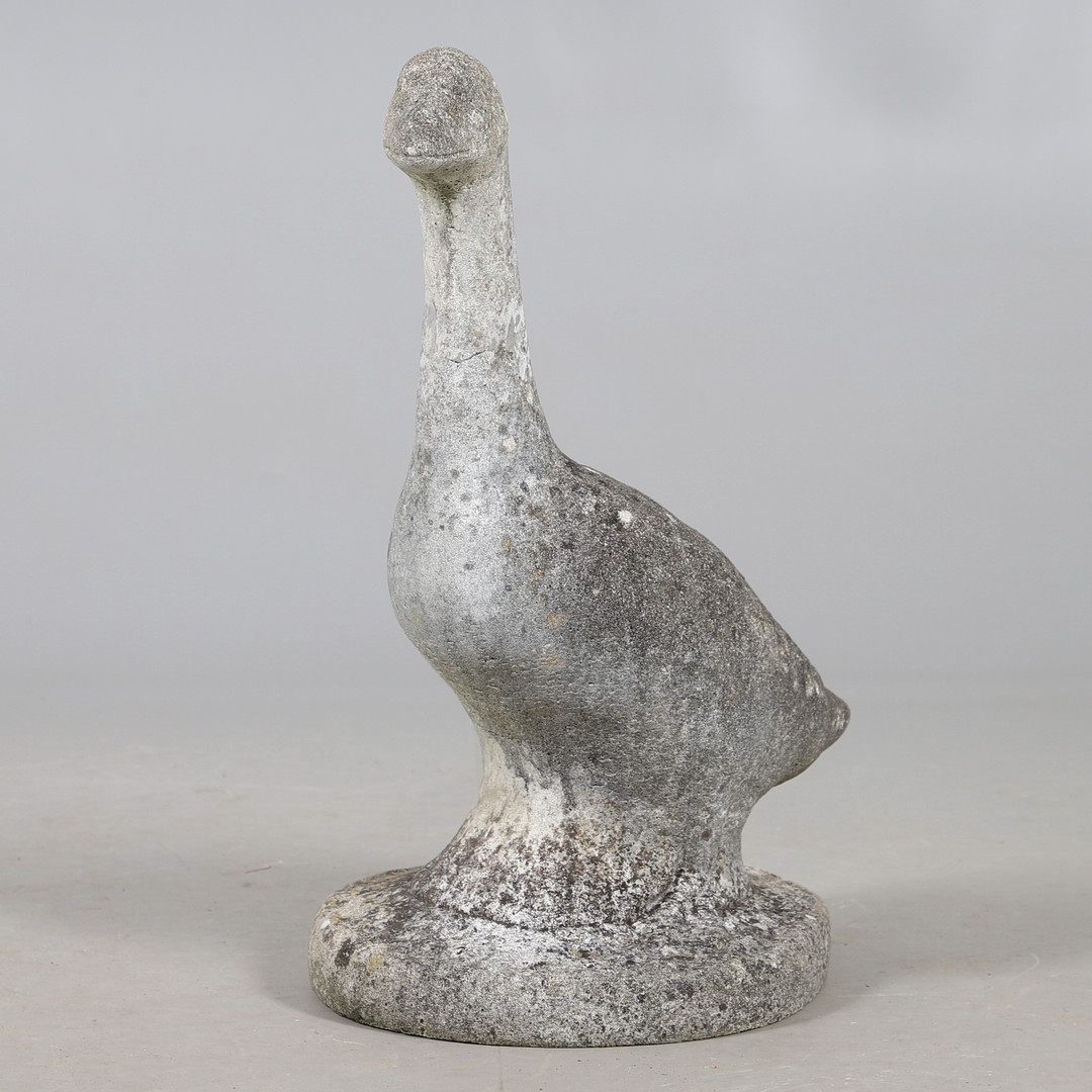 A MODERN CONCRETE MODEL OF A GOOSE.