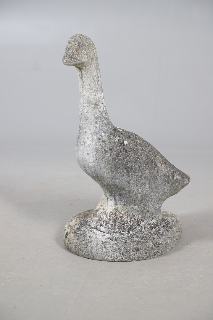 A MODERN CONCRETE MODEL OF A GOOSE.