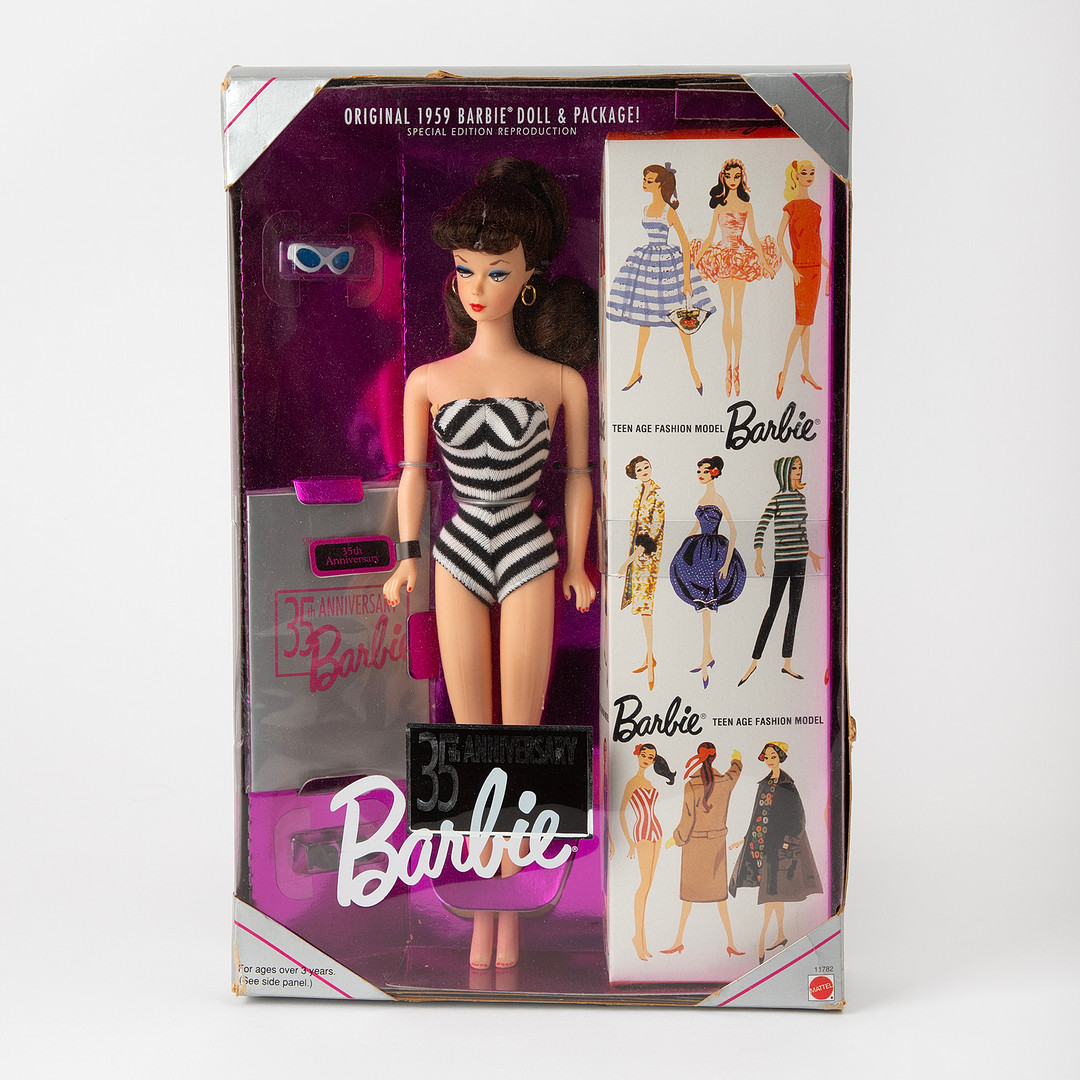 MATTEL INC. Barbiedocka, special edition reproduction, 35th anniversary, 1993.