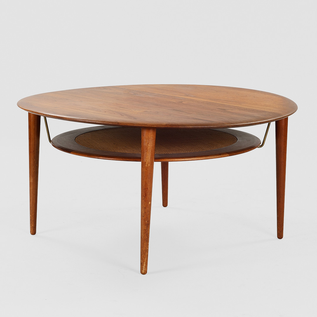 PETER HVIDT & ORLA MØLGAARD. Cirkulært sofabord af teak model 'FD-515', France & Søn, 1950-60'erne.