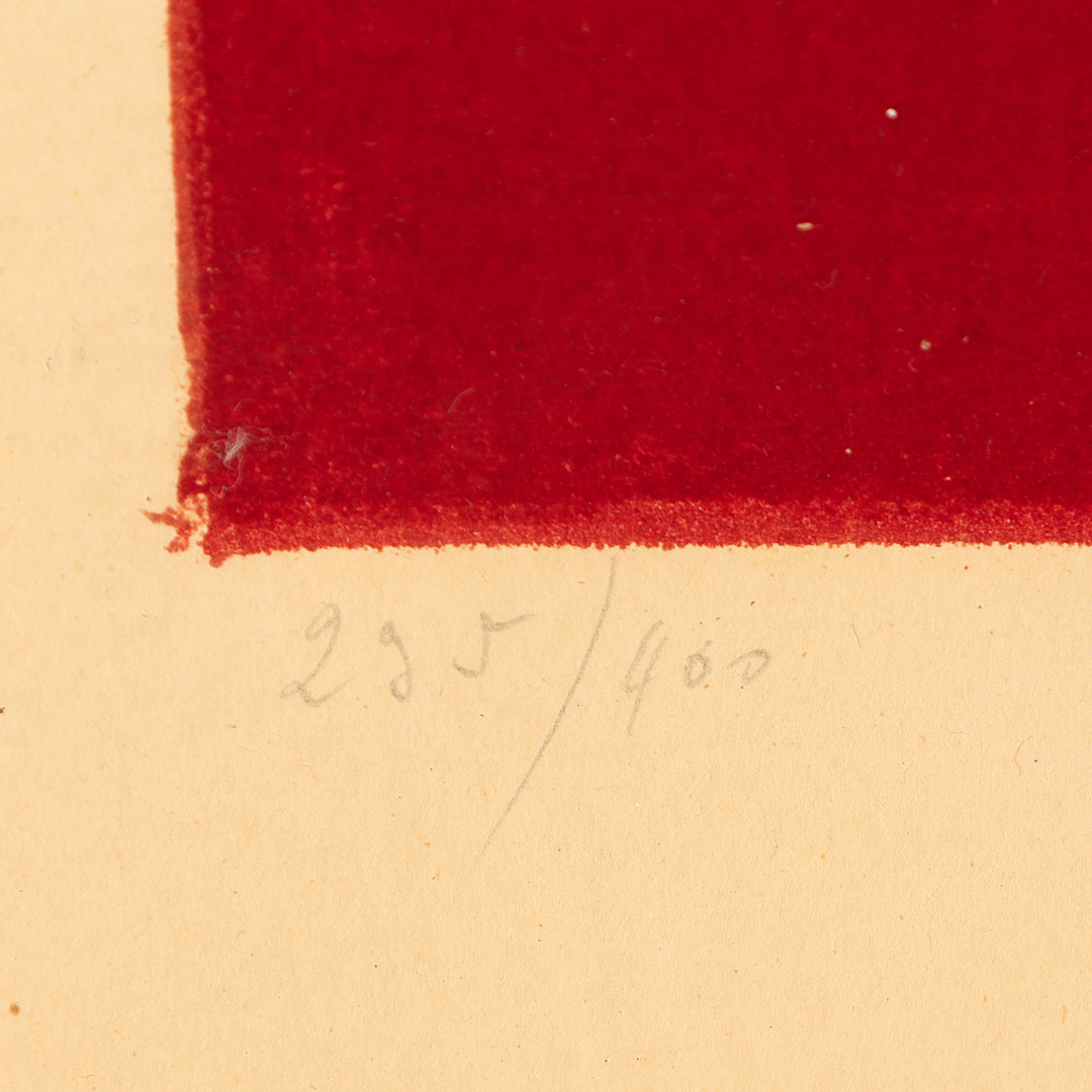 JEAN PIAUBERT (1900-2002). Komposition, sign. Piaubert. Litografi 295/400.