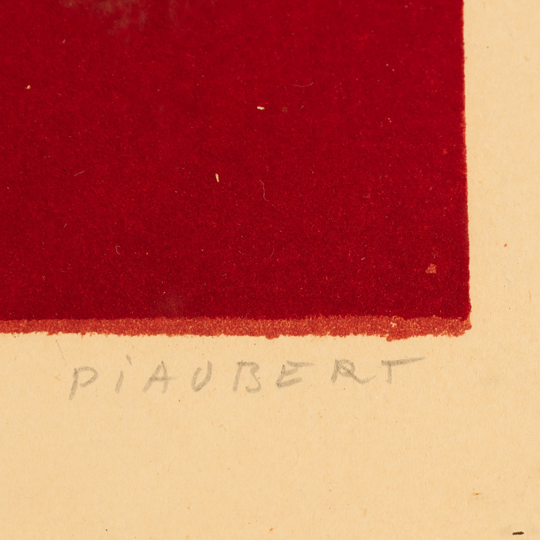JEAN PIAUBERT (1900-2002). Komposition, sign. Piaubert. Litografi 295/400.